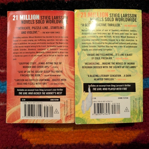 Stieg Larson Paperbacks - Picture 2 of 2